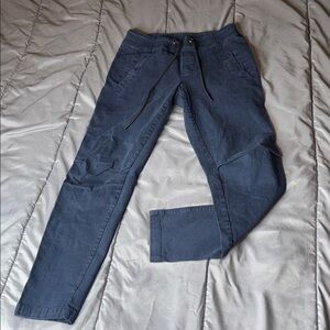 Stylish Blue Jogger Pants Navy Blue Jogger Pants | Cotton Stretch | Size Small